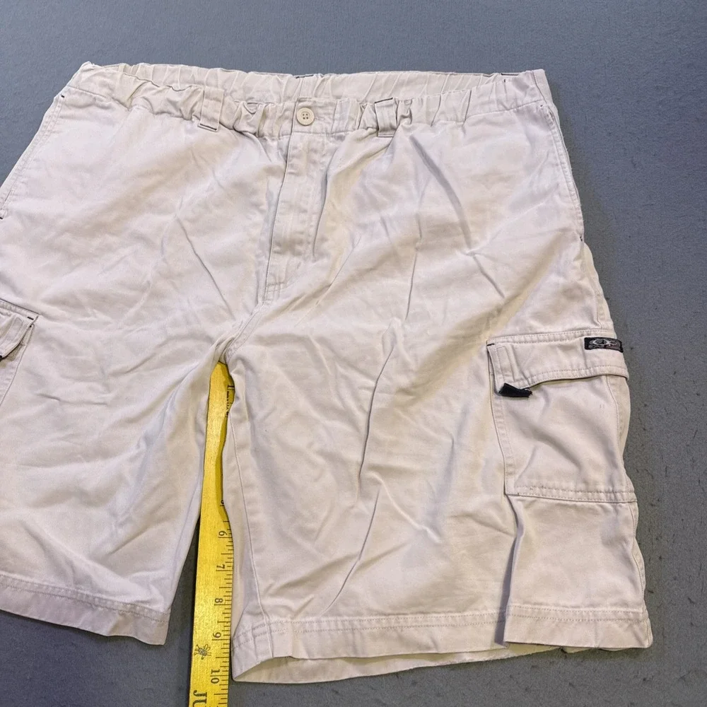 OP Ocean Pacific Men's 40 Cargo Shorts TAN BEIGE Multi-Pocket